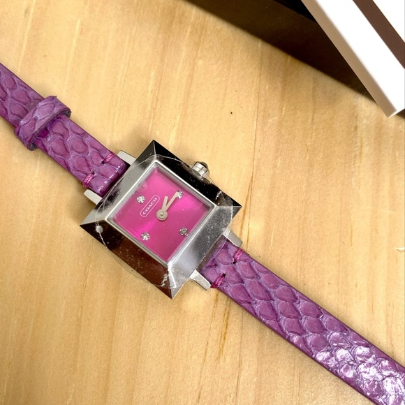 Coach Watch with Genuine Python Band - Picture 2 of 5